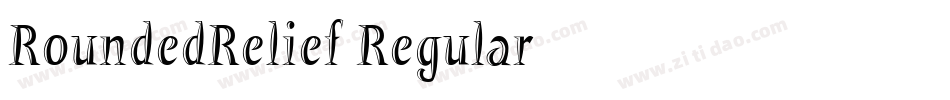 RoundedRelief Regular字体转换